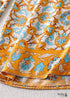 Boho Pants - Palazzo Pants in Floral in Indian Paisley Blue For Women